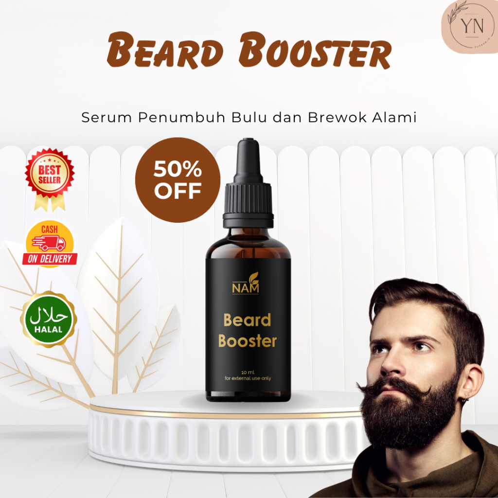 BEARD BOOSTER - SERUM PENUMBUH BREWOK DAN JENGGOT PALING AMPUH / PENUMBUH KUMIS / OBAT PENUMBUH JAMB