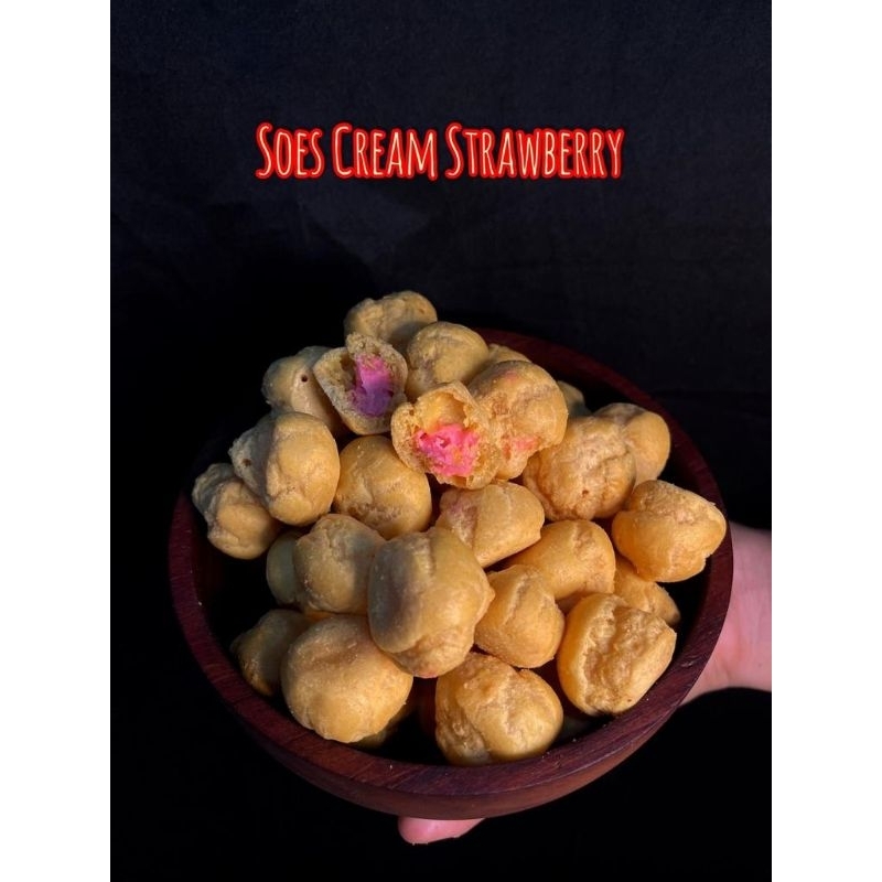

Soes Cream Stawberry Mantul
