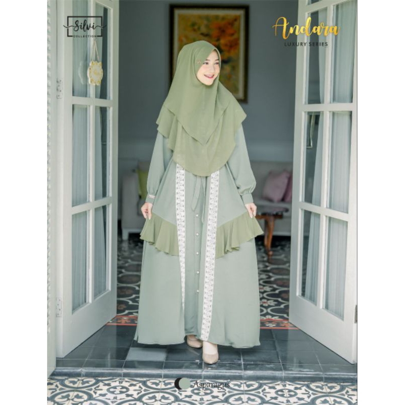 Dilovable.id | SARIMBIT ANDALUSIA GAMIS DEWASA KOMBINASI GAMIS LEBARAN GAMIS DEWASA BAJU KONDANGAN B