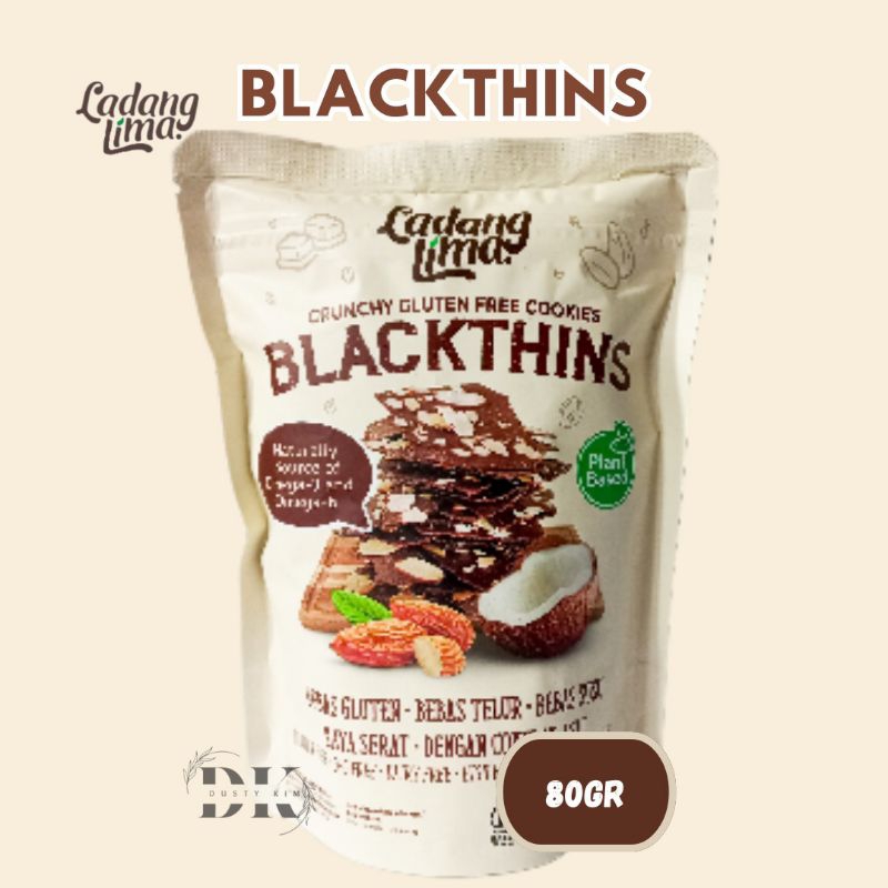 

Cookies Sehat/Healthy - Snack Bebas Gula/Gluten Free - Varian Blackthins - Enak Terjangkau