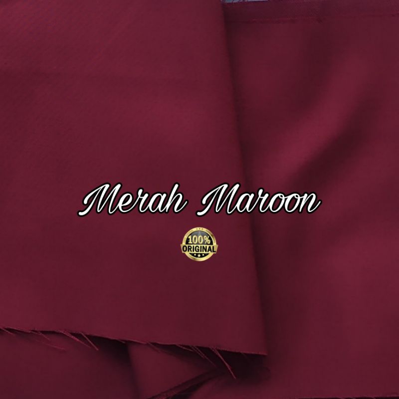 Kain Katun Toyobo Merah Maroon per 0,5 meter