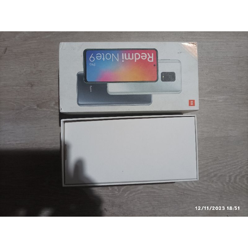 

dus box bekas xiaomi redmi note 9 pro