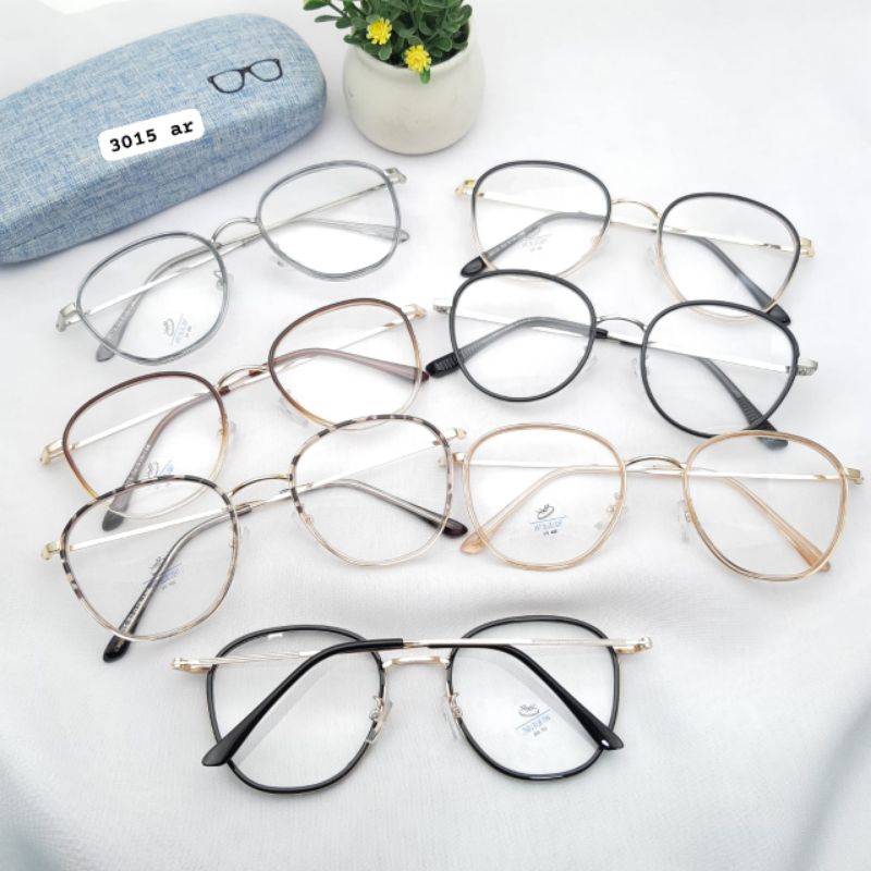 Frame kacamata bulat photocromic  |kacamata minus photocromic