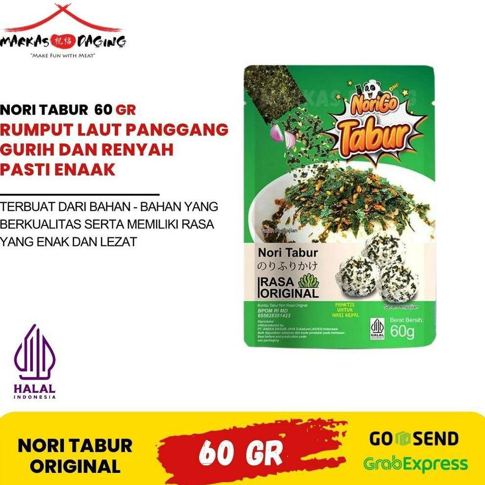 

✔️Splash⚡ Nori Go Rumput Laut Tabur Laut Panggang 60g