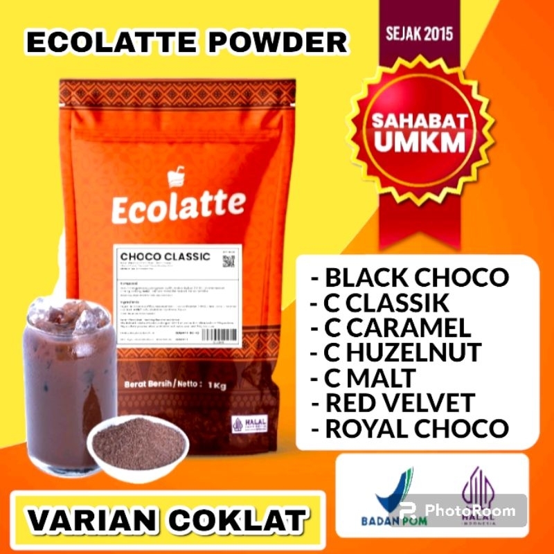 

BUBUK MINUMAN 1 KG RASA COKLAT - ECOLATTE POWDER