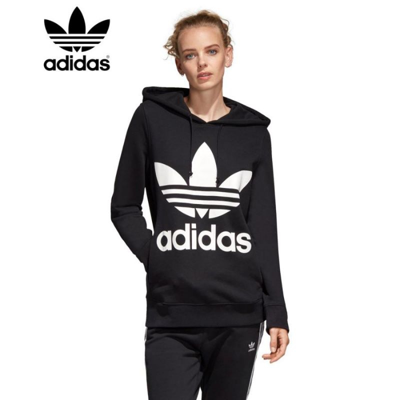 Hoodie Adidas Trefoil Big Logo Fesyen