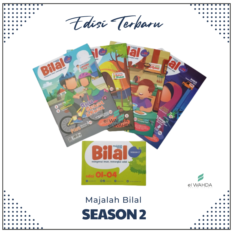 Majalah Anak  Bilal Terbaru Paket Season 2 Edisi 01-04