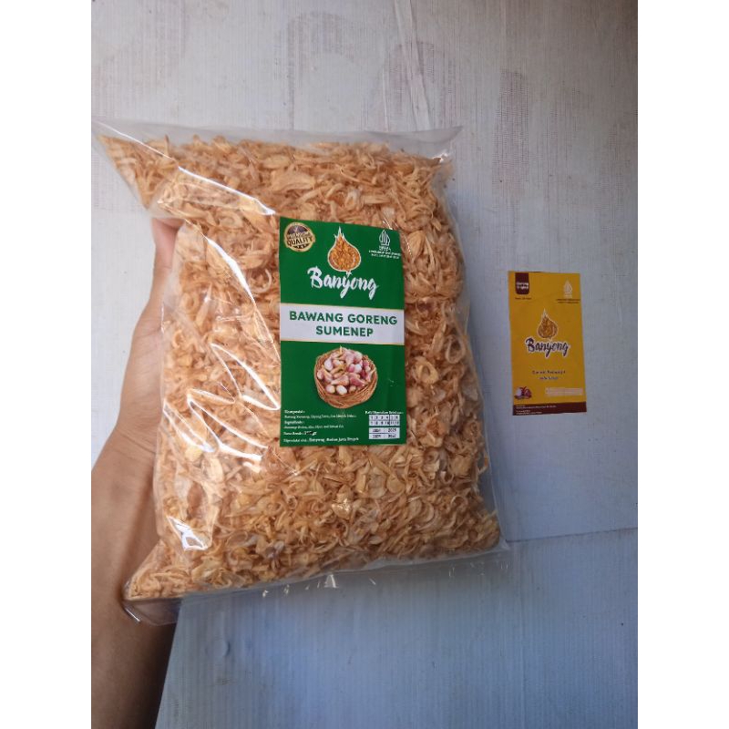 

Bawang Goreng Murni Sumenep Banyong 500 gram