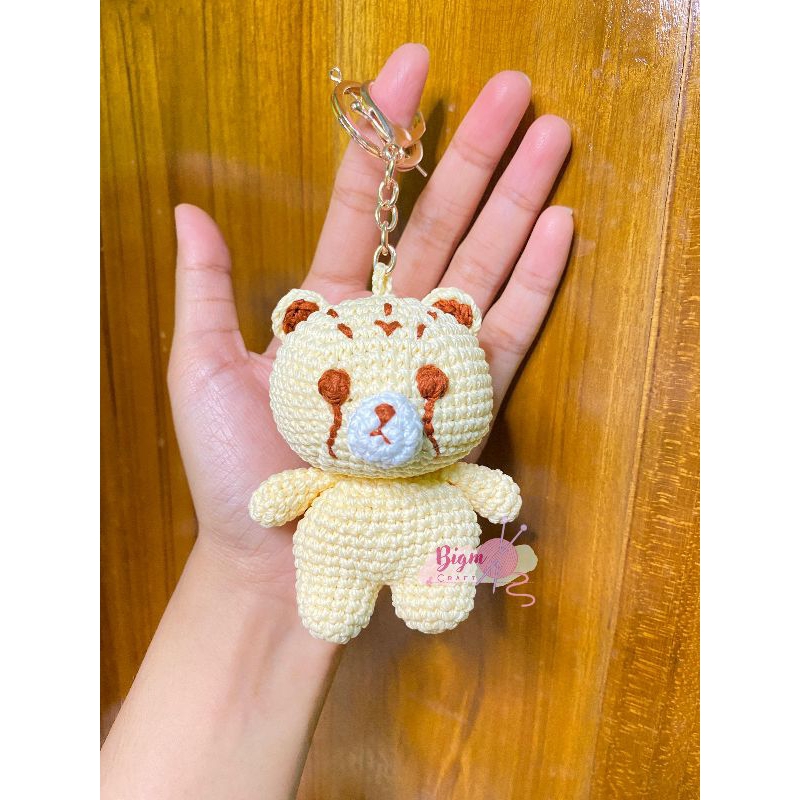 CHEETAH LEE AMIGURUMI boneka rajut gantungan kunci NCT Mark Lee | Boneka Cheetah Lee | Amigurumi Che