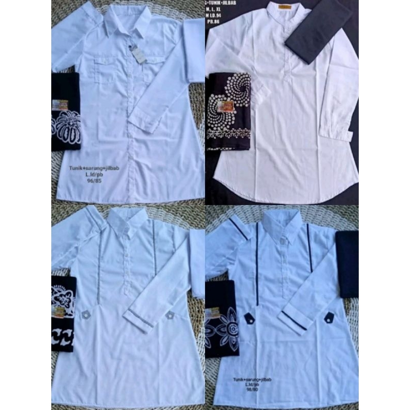 Tunik putih//Tunik santri putri//Tunik santri putri putih//baju putih//baju santri putih//baju santr