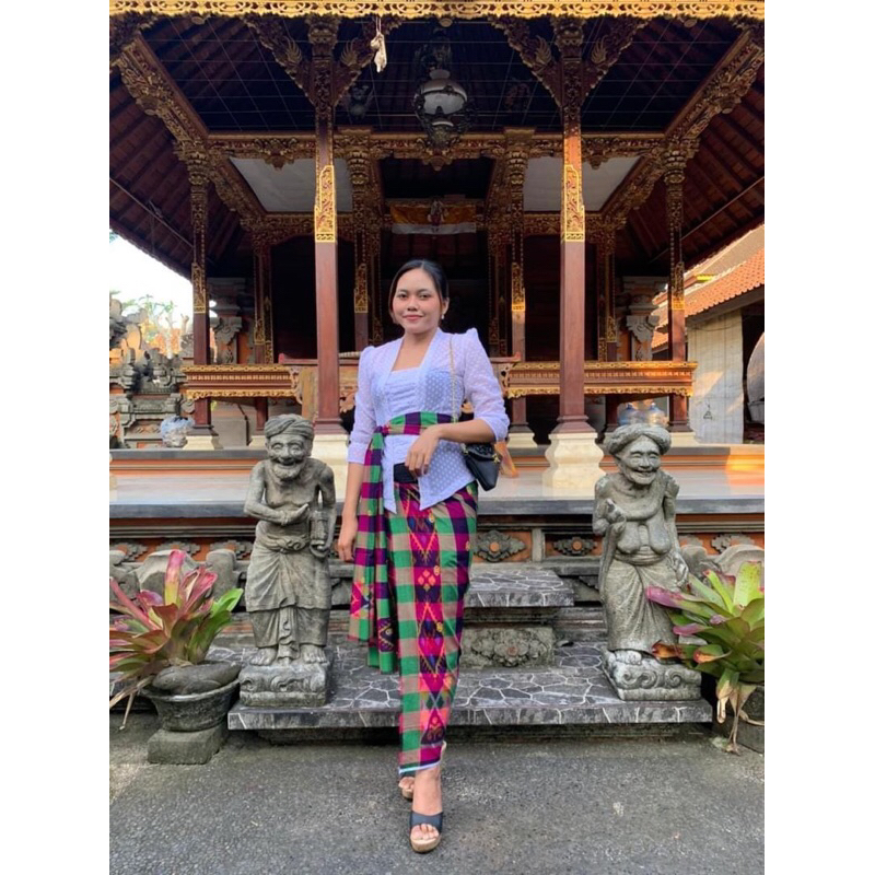 Kamben Endek Semi Tretes Set Selendang / Kamen endek tretes dobol