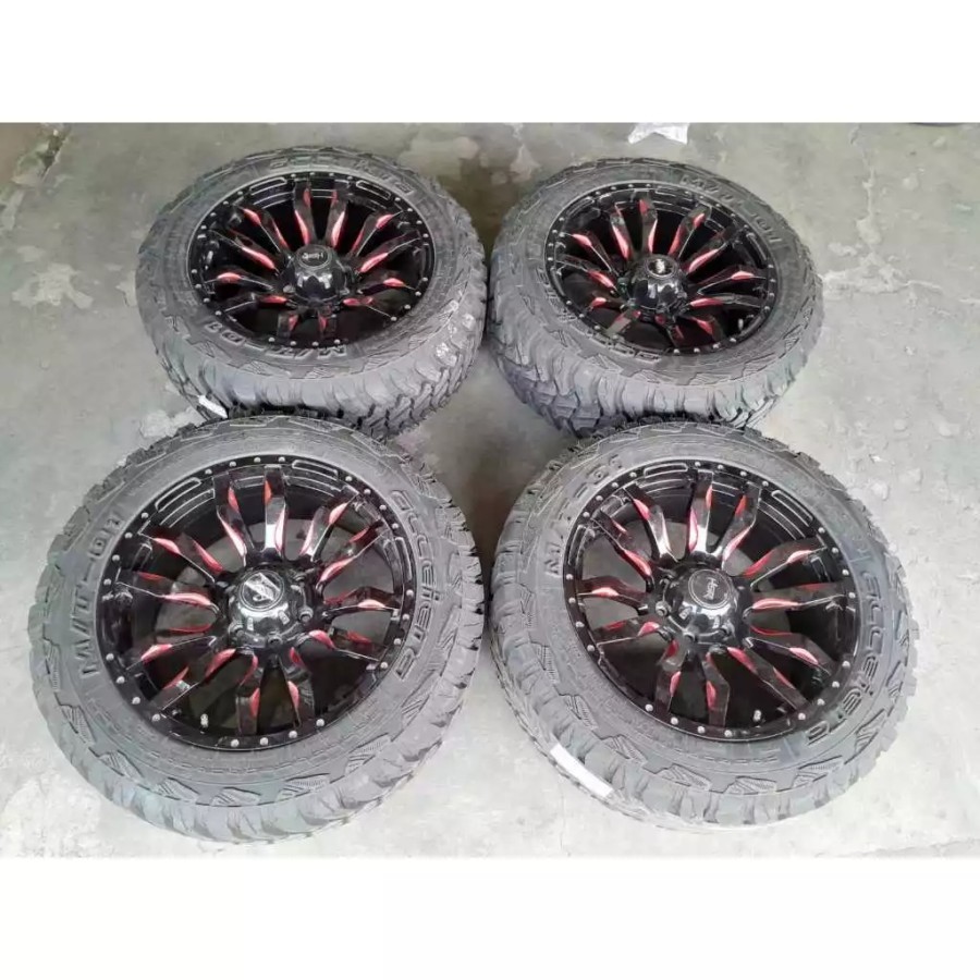 velg mobil bekas HSR BURNEH ring 20 pcd 6x139 untuk pajero fortuner hilux everes