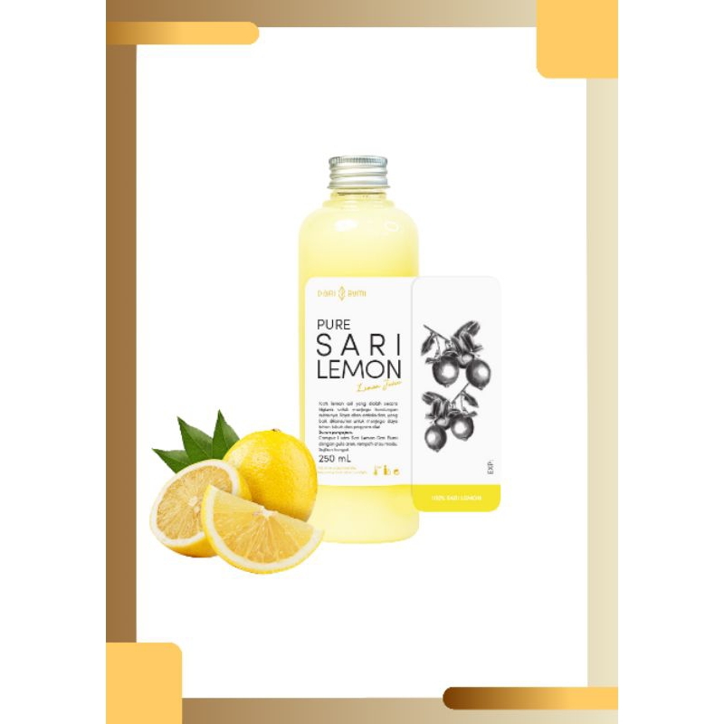 

DARI BUMI SARI LEMON MINUMAN DIET 250 ML PREMIUM HALAL