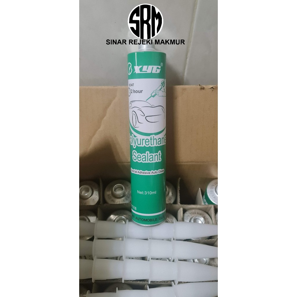 LEM SEALANT XYG HITAM PU POLYURETHANE 310 ML KHUSUS UNTUK PEMASANGAN KACA