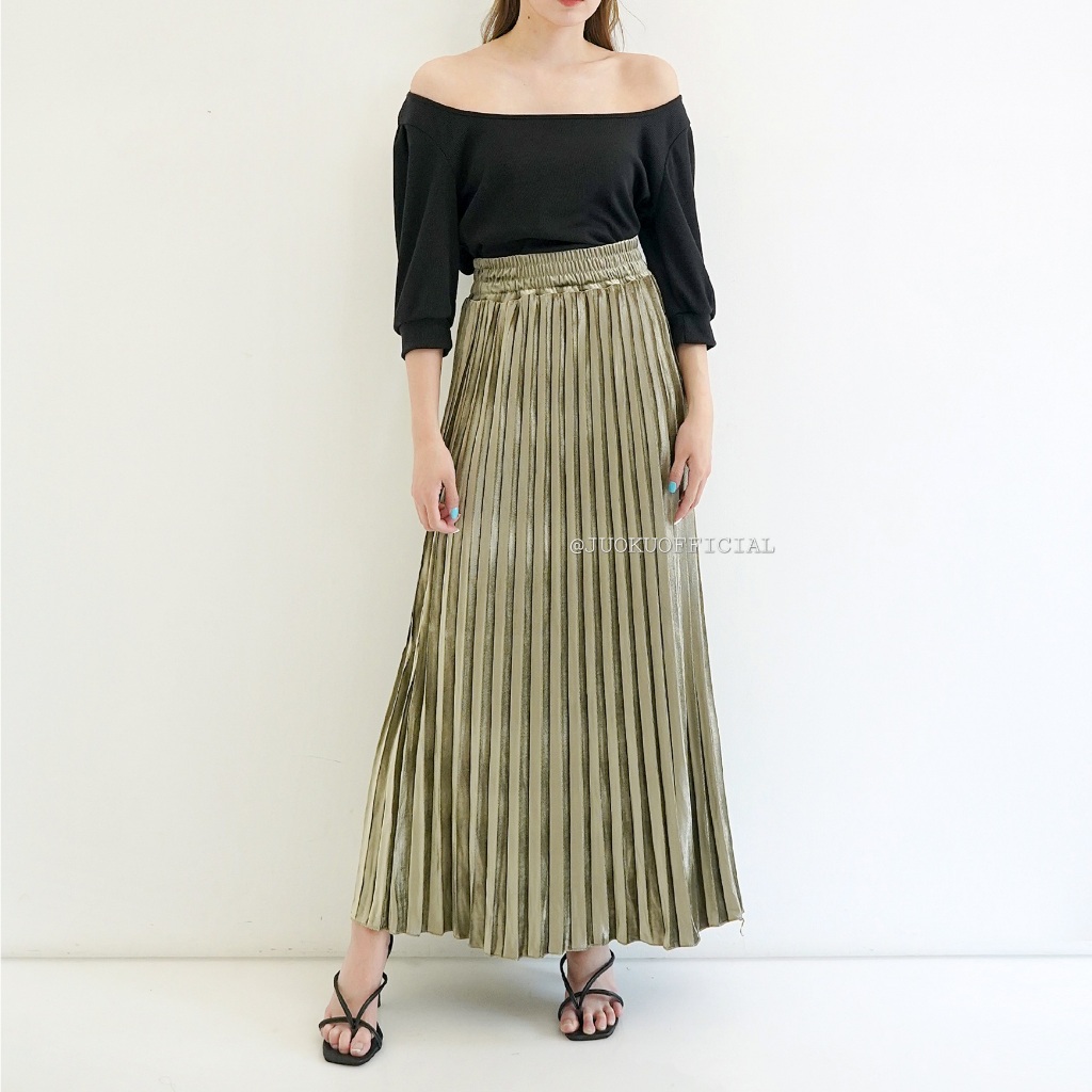 Rok Plisket Bludru / Rok Bludru Premium / Rok Velvet Bludru / Rok Plisket Velvet / Pleated Skirt