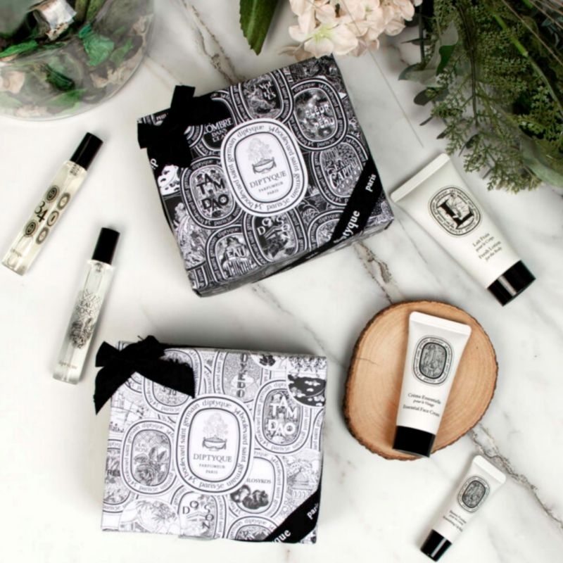 QATAR AIRWAYS + DIPTYQUE AMENITY KIT Baru / Kelas Bisnis / Set Perjalanan