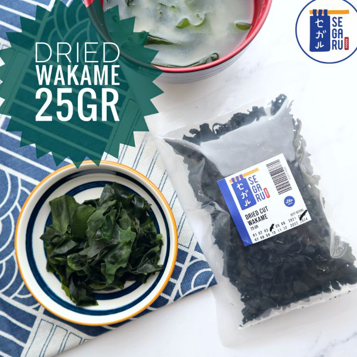 

HSQQ2723 Free Ongkir Dried Cut Wakame - Rumput Laut Kering - Untuk Ramen Udon Miso 25 Gr