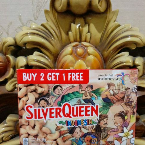 

Murah PROMO.. PROMO.. Silverqueen 58gr Cashew isi 3pc ←✻