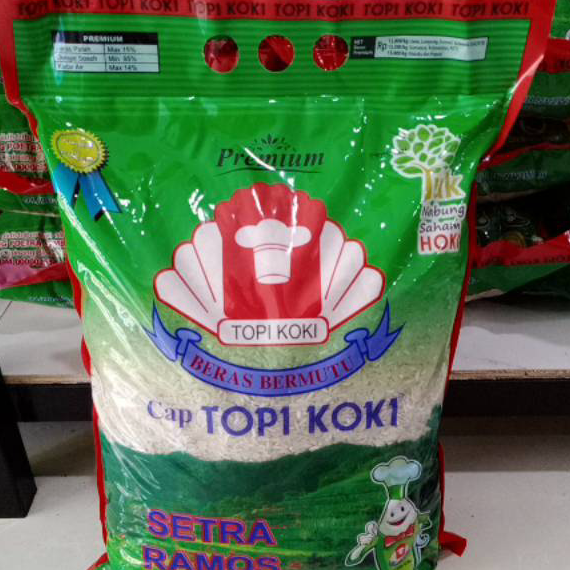 

TXKD8642 XC26619 BERAS CAP TOPI KOKI SETRA RAMOS 5 KG 5KG - TOPI KOKI SETRA RAMOS 5KG
