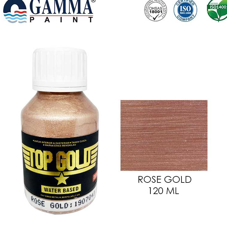 

Diskon Promo TOP GOLD Metallic Paint - ROSE GOLD 120ml