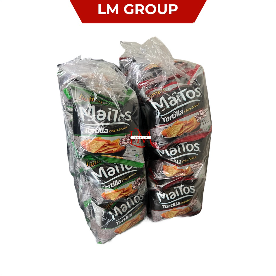 

JHXF8784 【FSASH SALE】 Maitos Tortilla Mr Hottest Jagung/Balado 1 Pack Isi 20 pcs @12gr