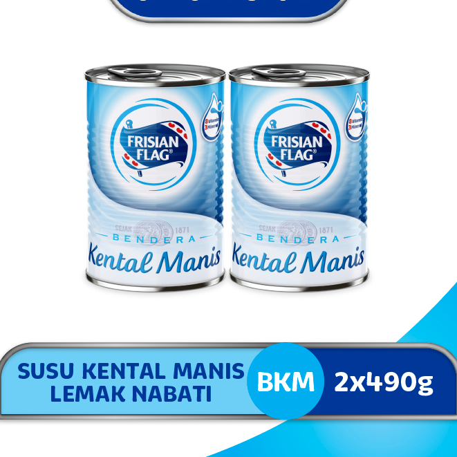 

STVP7090 TEBUS MURAH Frisian Flag Bendera Kental Manis Kaleng 490gr x2