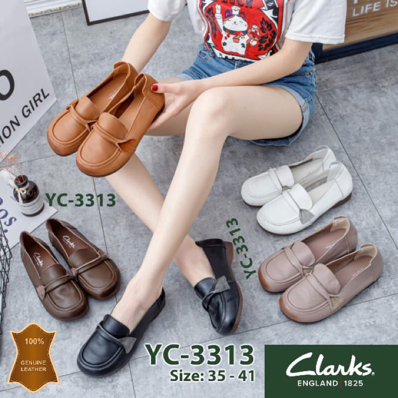 clarks Yc 3313 slip ON leather