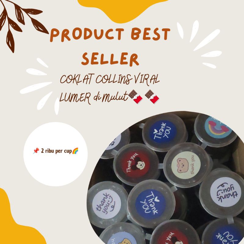 

Cokelat Collins Crunchy Repack Cup 25ml Jajanan Viral Coklat Viral Jajanan Anak Snack Ultah