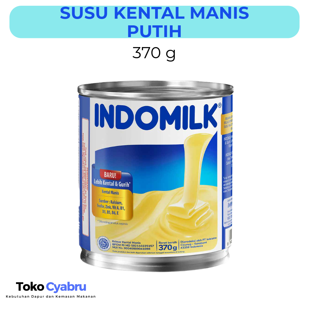 

Krimer Kental Manis Putih Indomilk 370 g