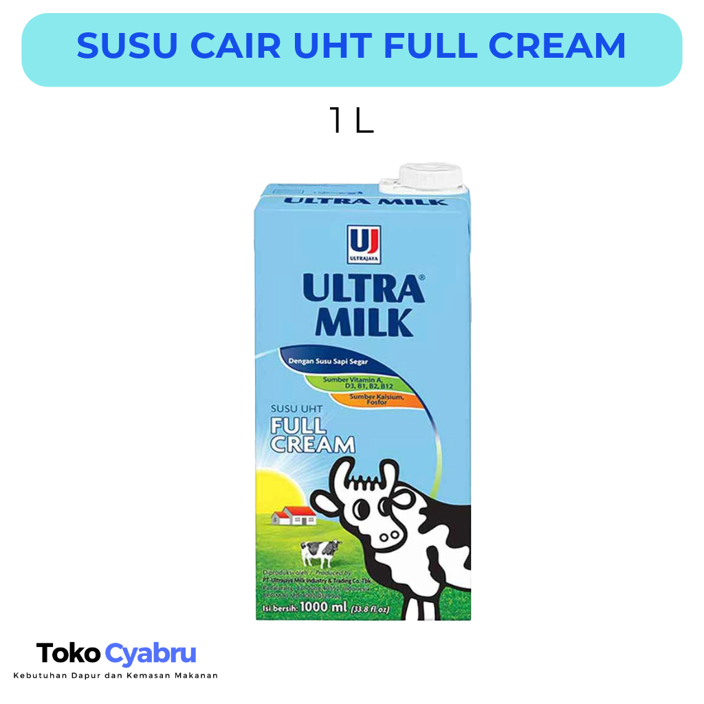 

Susu Cair UHT Full Cream Ultra Milk 1 L