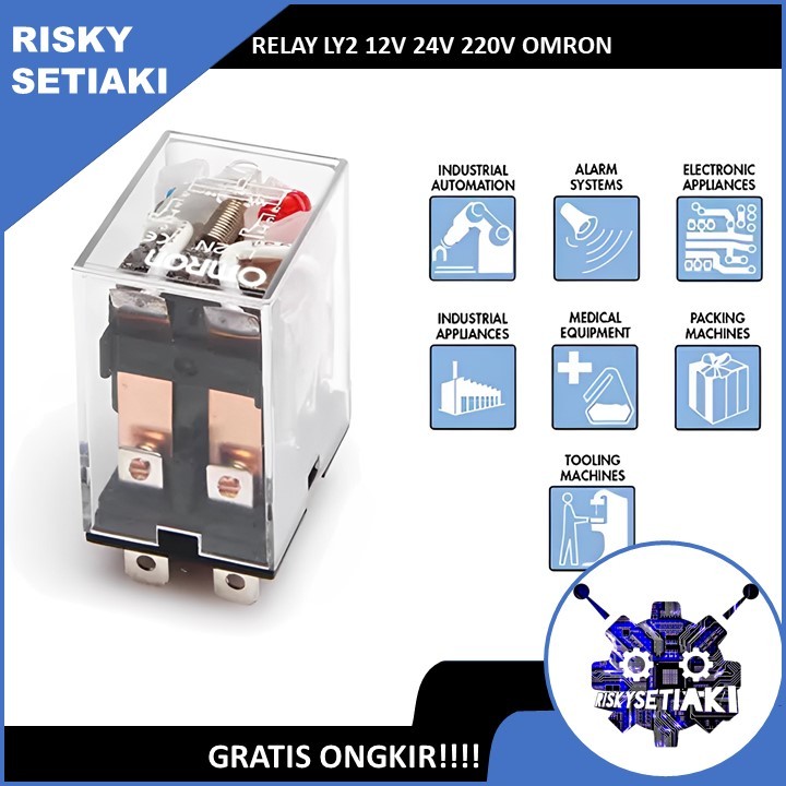 RELAY LY2 12V OMRON RELAY LY2N OMR 24V RELAY LY2-N OM 220V 8 PIN