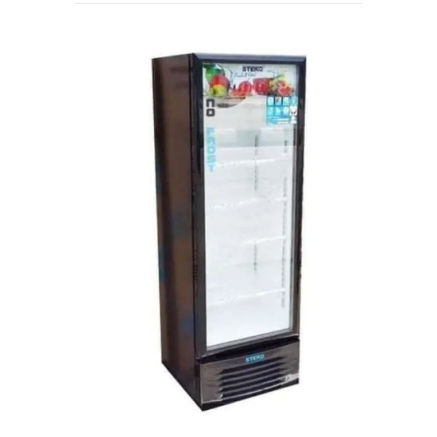 Steko MG-220 Showcase Cooler 200L 4 Rak No Frost Pintu Kaca Cembung