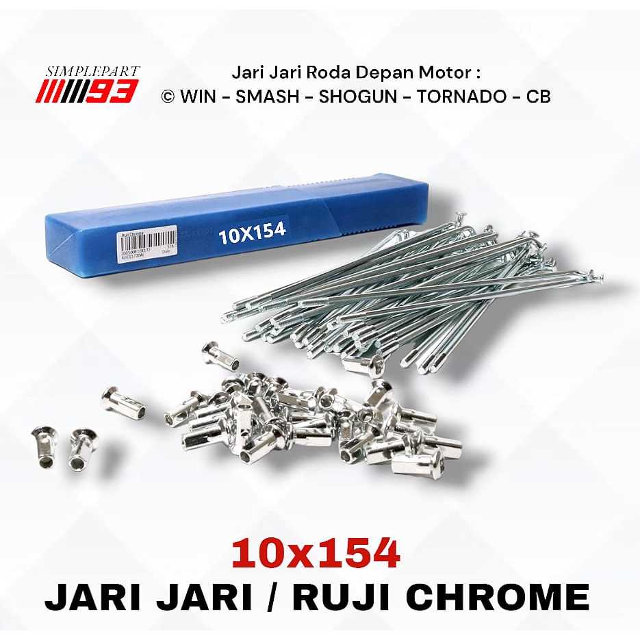 JARI JARI RUJI CROM CHROME VELG RING 17 [ 10 X 154 ] MOTOR SUZUKI - SMASH , SHOGUN , WIN , TORNADO ,