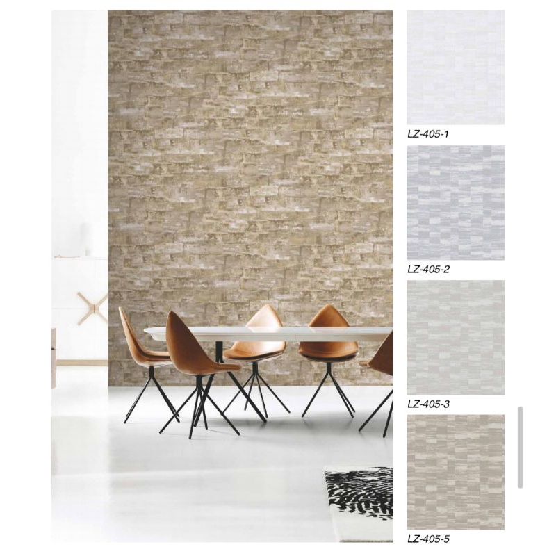WALLPAPER DINDING VINYL MOTIF BATU UKURAN 53CMX10M