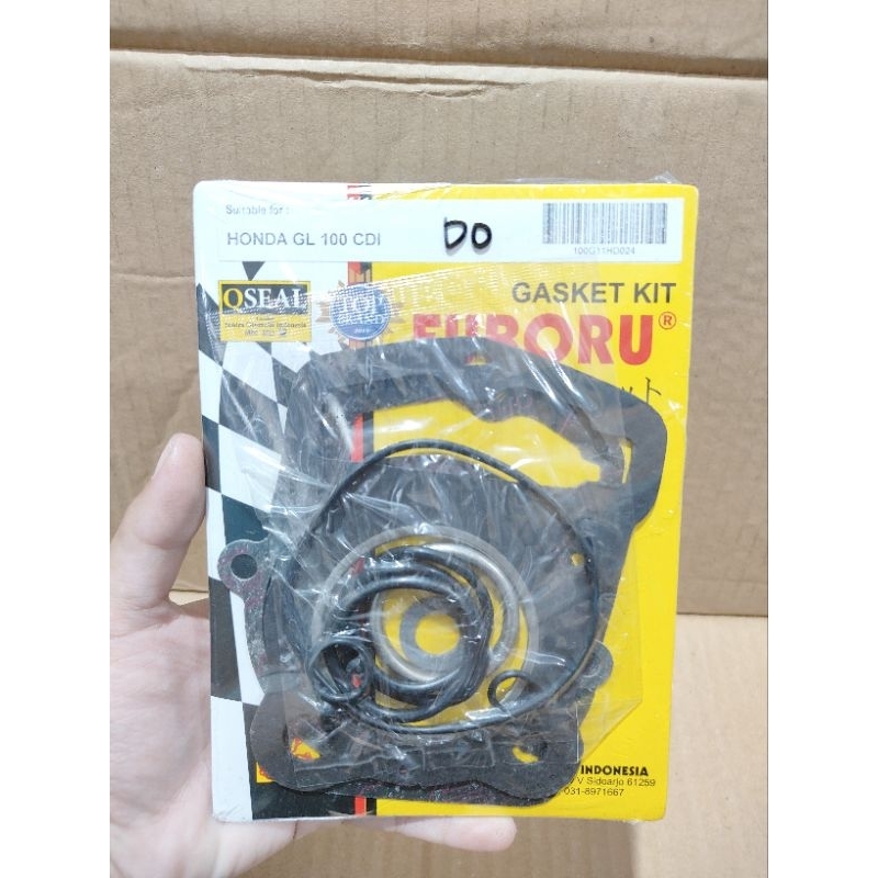 Paking Packing Gasket Kit Topset Top Set Honda GL 100 CDI Fuboru
