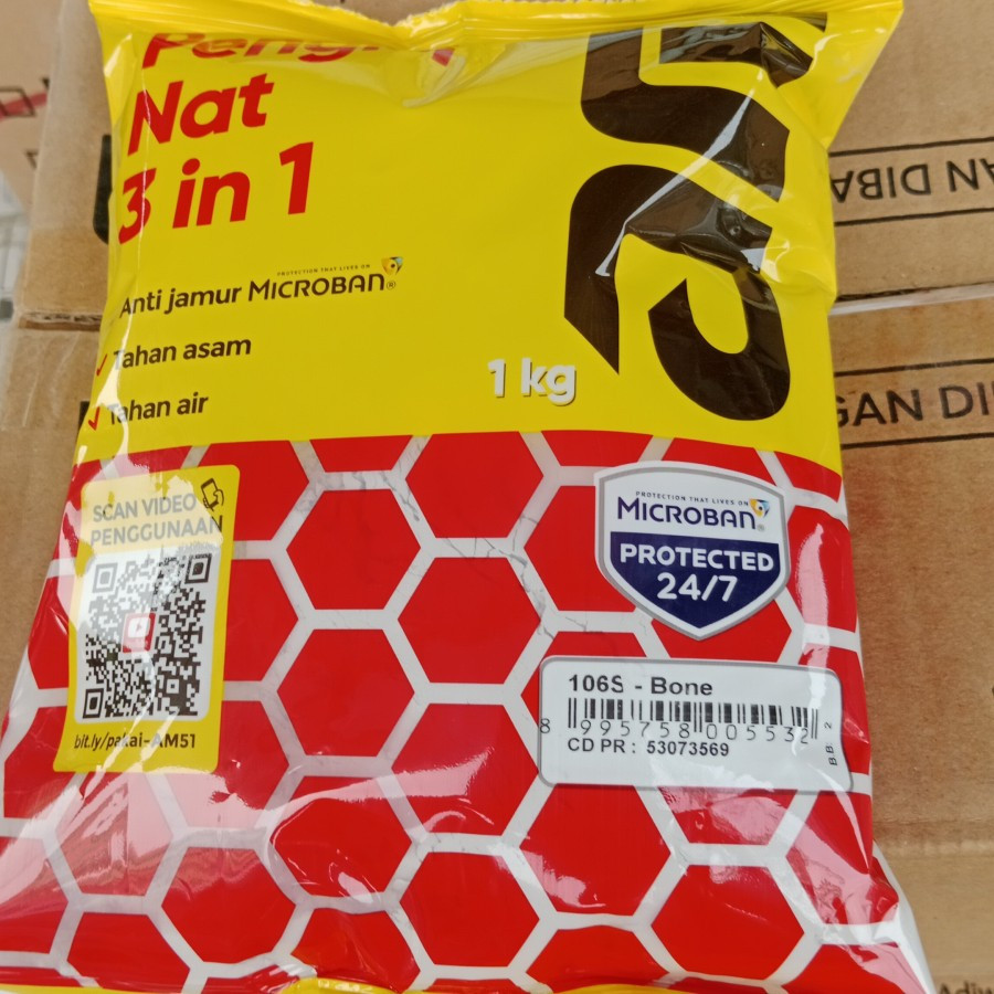 Semen Pengisi Nat Keramik AM 51 Pengisi Nat Keramik 1Kg 3in1 – Semen Nat / Tile Grout Anti Jamur, Ta