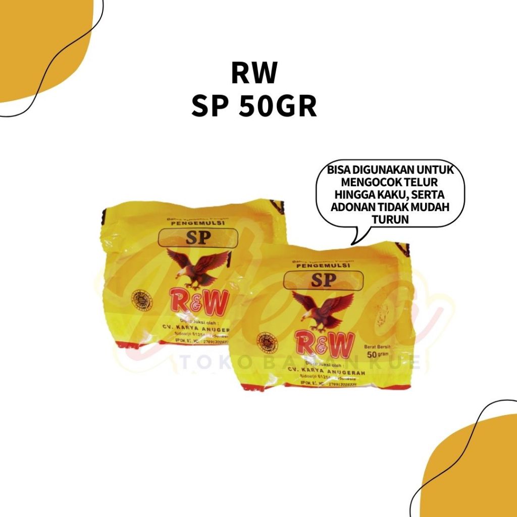 

RW / R&W SP Sachet 50gr / Pengemulsi Elmusifier