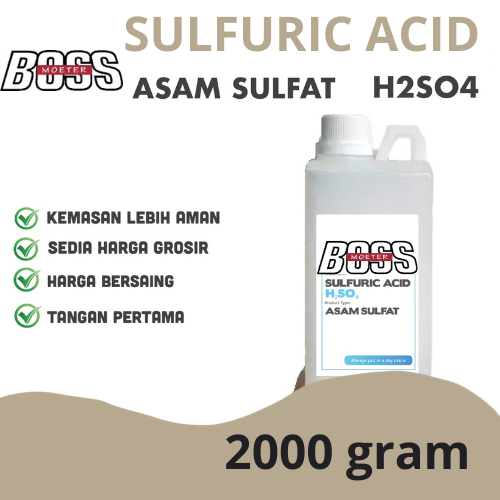 

Sulphuric Acid 2 Kg - Asam Sulphate Kadar 98% - Asam S u l f a t - H2SO4