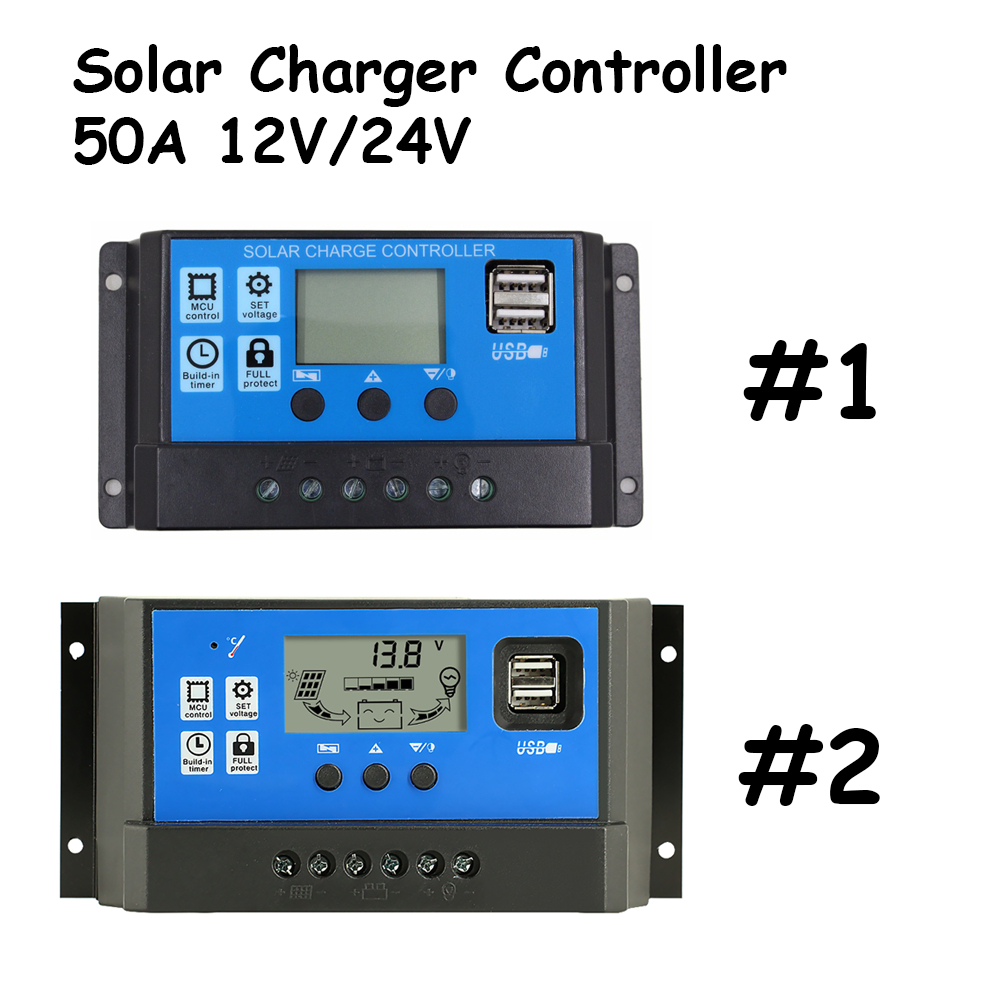 Solar Charger Controller 50A Panel Surya 12V 24V