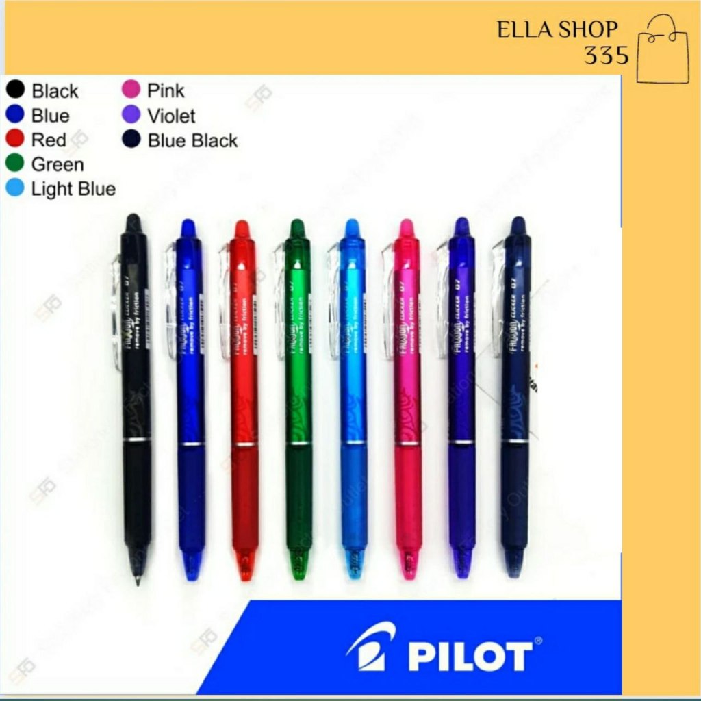 

Pen Pilot Frixion Clicker (Pulpen yang bisa dihapus) - 0,7 mm - Black