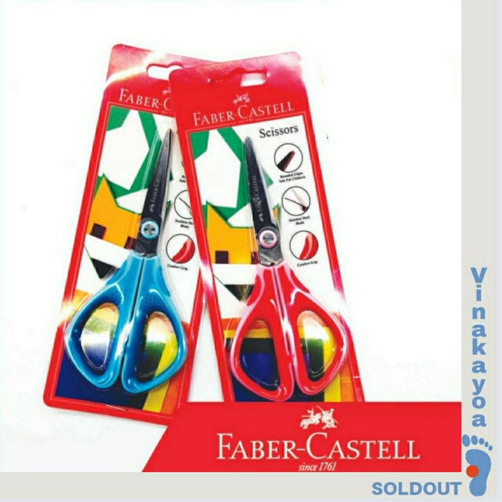 

Gunting Faber Castell 150 mm (6'') 1870 - Merah