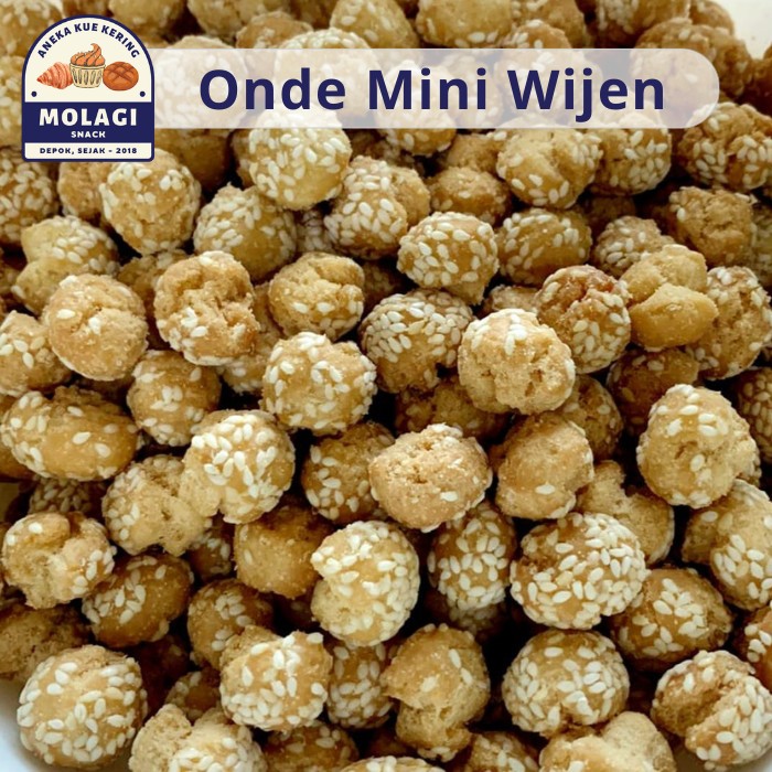 

Gorga Kue Onde Mini Manis Wijen / Ciput Onde Ketawa 250 Gram - Molagi Snack