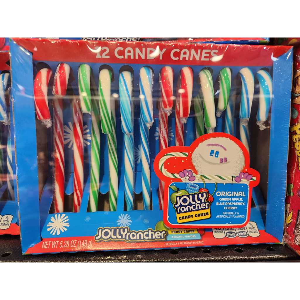

JOLLY Rancher Candy Canes - 12 pcs - special Christmas