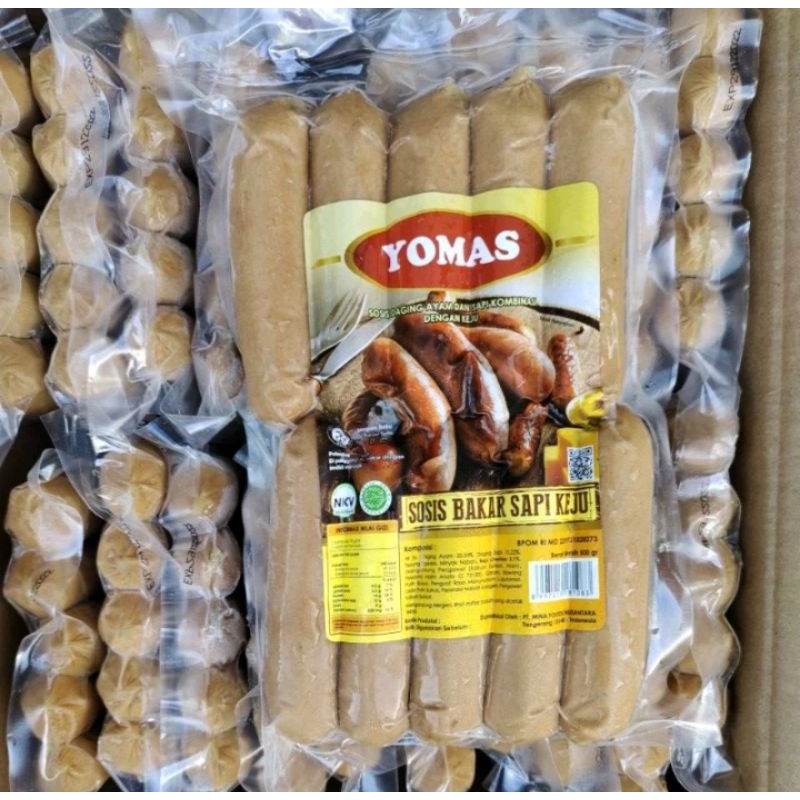 

Yomas Sosis Sapi Bakar Keju Isi 10 / 500gr