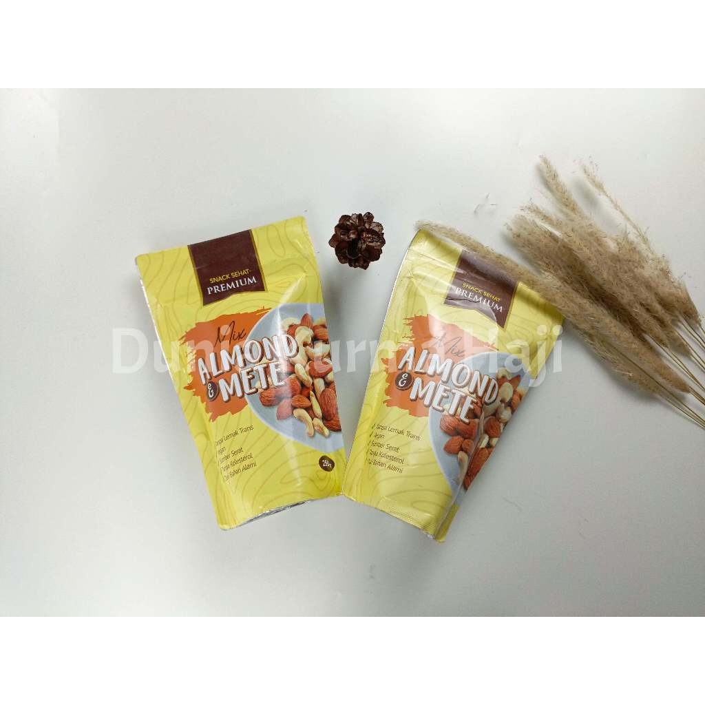 

Mix Kacang Almond dan Mete Mede 250 gram | Mix Roasted Cemilan Sehat | Trail Mix Almond dan Cashew