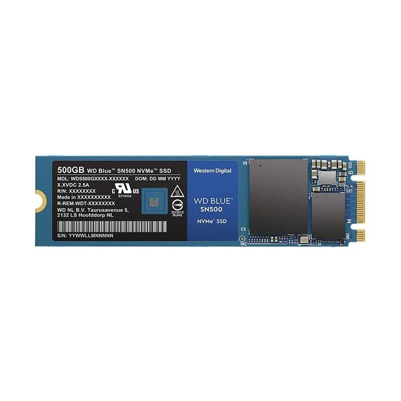 Western Digital WD 500GB SN500 M.2 NVMe SSD - Blue