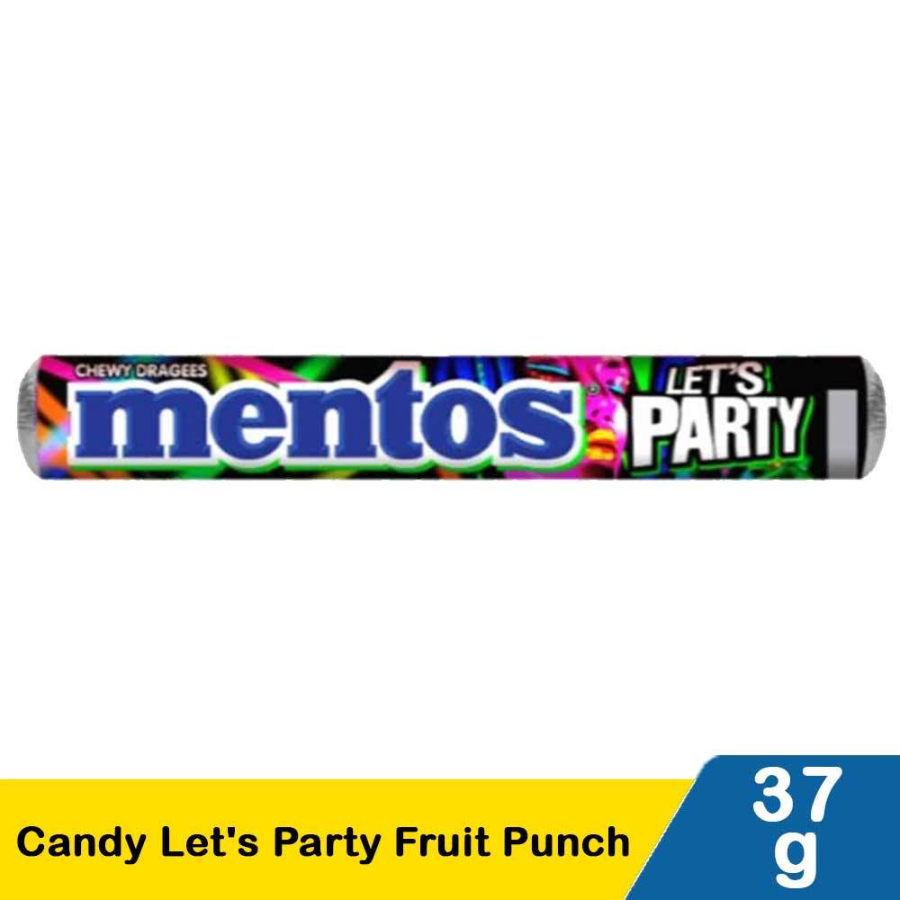 

Permen Mentos Candy Let's Party Fruit Punch 37G