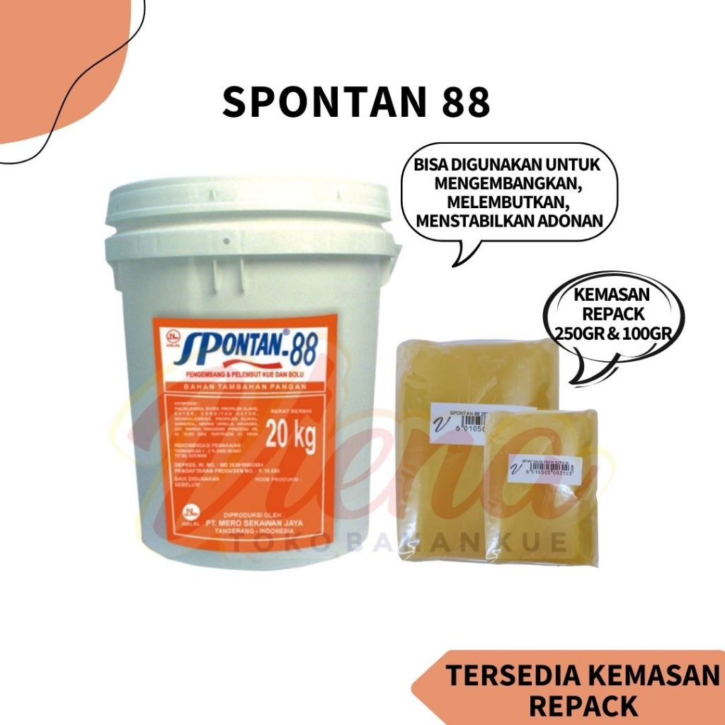 

Spontan 88 REPACK 250gr / Pengemulsi Emulsifier