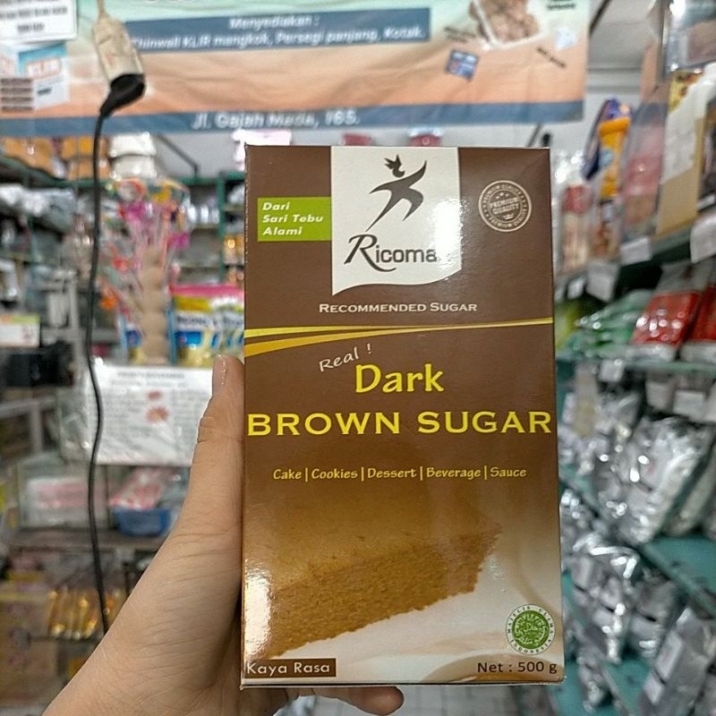 

Ricoman Dark brown sugar 500 gr