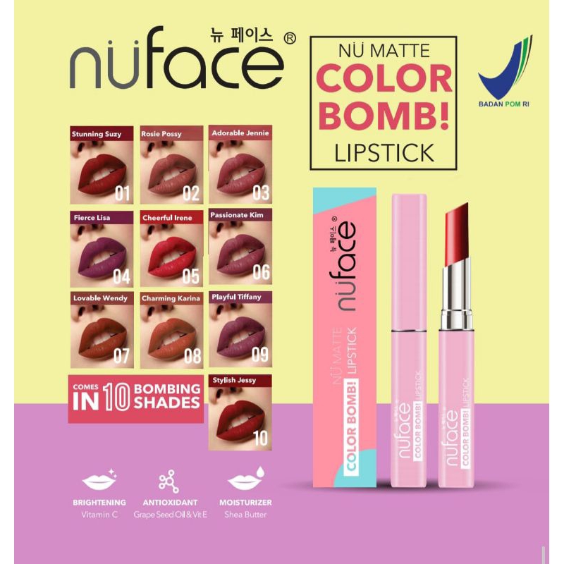 ☆NUFACE☆ Nu Matte Colour Boom Lipstick